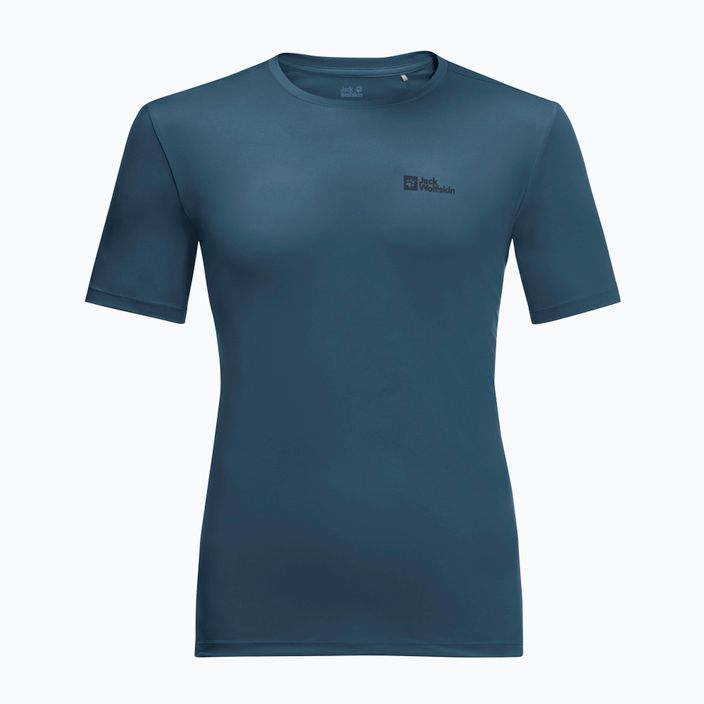 Pánské trekingové tričko Jack Wolfskin Tech tmavě modré 1807072 3