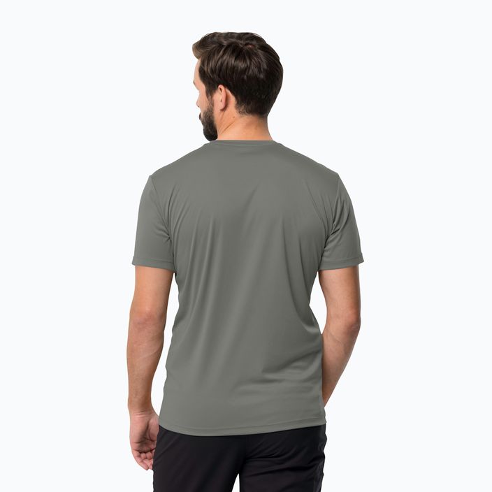 Pánské trekingové tričko  Jack Wolfskin Tech zelené 1807072 2