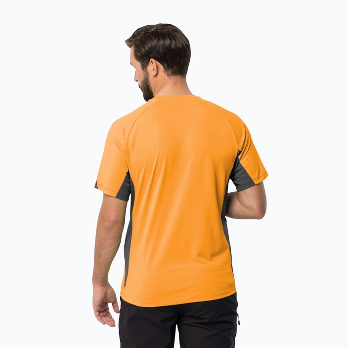 Pánské trekingové tričko a Jack Wolfskin Narrows oranžové 1807353 2