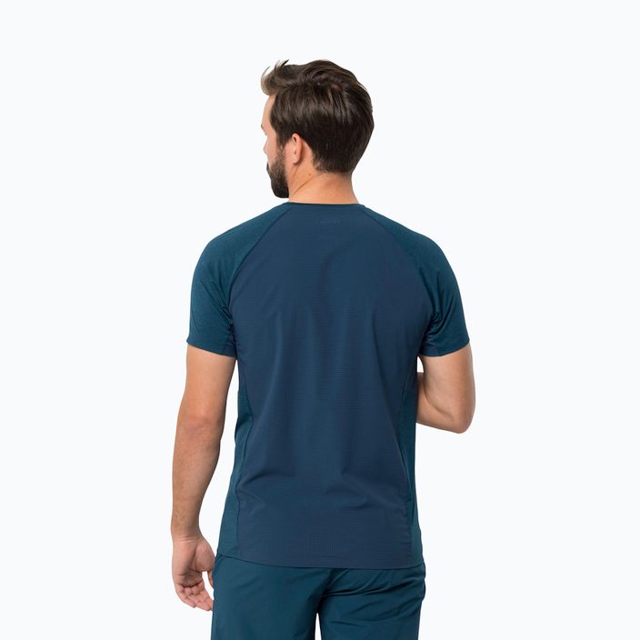 Pánské trekingové tričko  Jack Wolfskin Prelight Pro tmavě modré 1809251 2