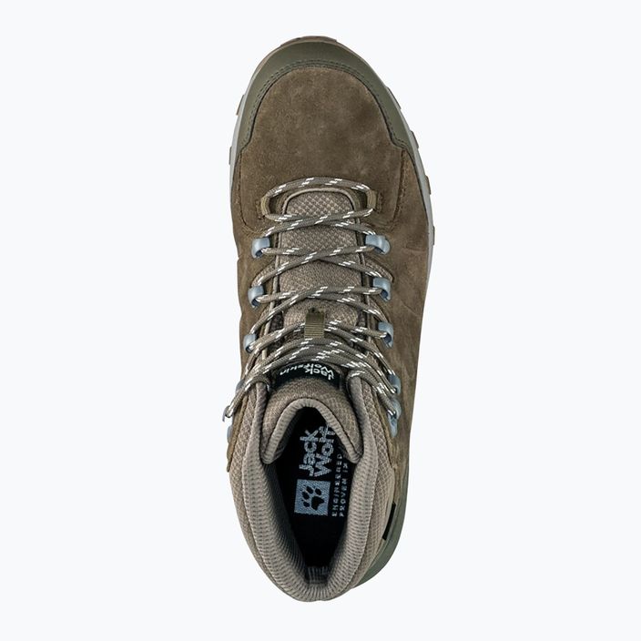 Pánské trekové boty Jack Wolfskin Refugio Texapore Mid cold coffee  5