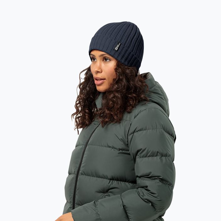 Zimní čepice Jack Wolfskin Rib Knit night blue 2