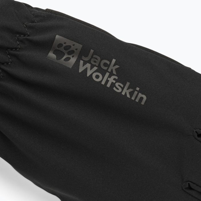 Trekingové rukavice Jack Wolfskin Highloft černé 4