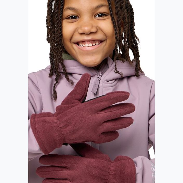 Dětské rukavice Jack Wolfskin Fleece Glove boysenberry 2