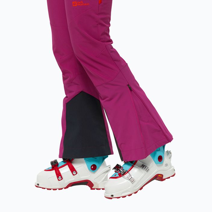 Jack Wolfskin dámské softshellové kalhoty Alpspitze Tour new magenta 6