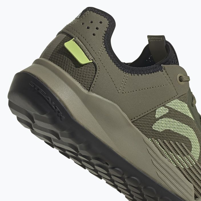 Pánská cyklistická obuv adidas FIVE TEN Trailcross LT focus olive/pulse lime/orbit green platform 10