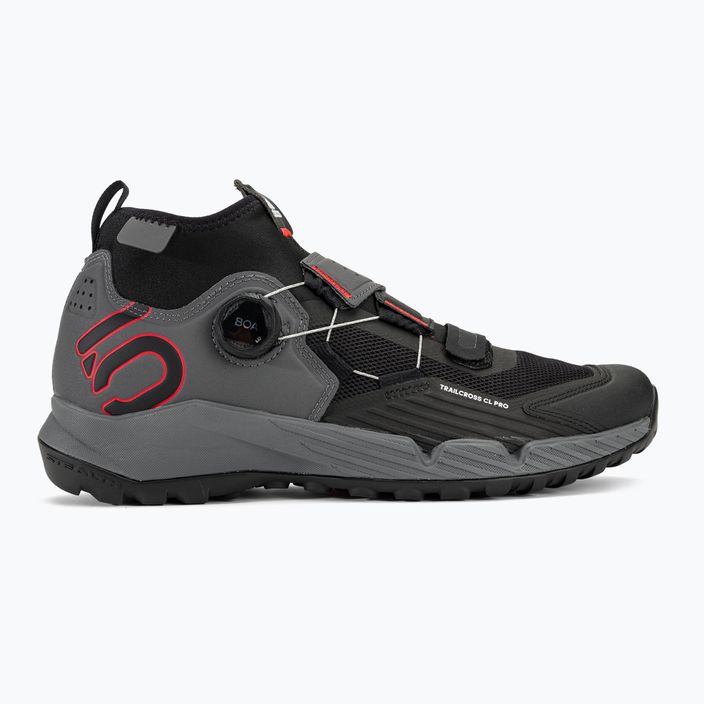 Pánská MTB cyklistická obuv adidas FIVE TEN Trailcross Pro Clip In grey five/core black/red 2