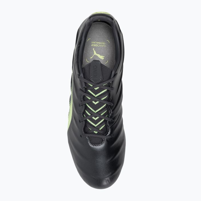 PUMA King Platinum 21 FG/AG pánské fotbalové boty black-green 106478 05 6