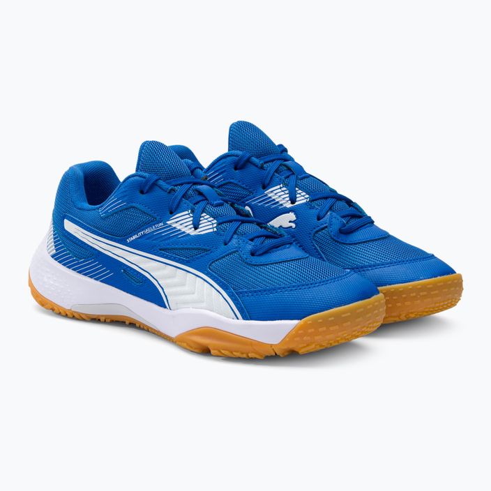 Dětská volejbalová obuv PUMA Solarflash Jr II modro-bílé 10688303 4