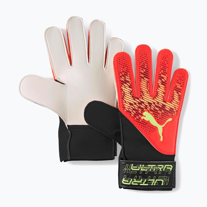 Dětské brankářské rukavice Puma Ultra Grip 4 RC červeno-černá 4