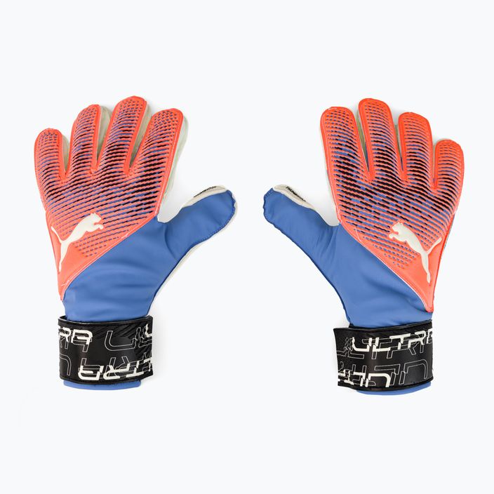 Brankářské rukavice PUMA Ultra Protect 3 Rc oranžové a modré 41819 05