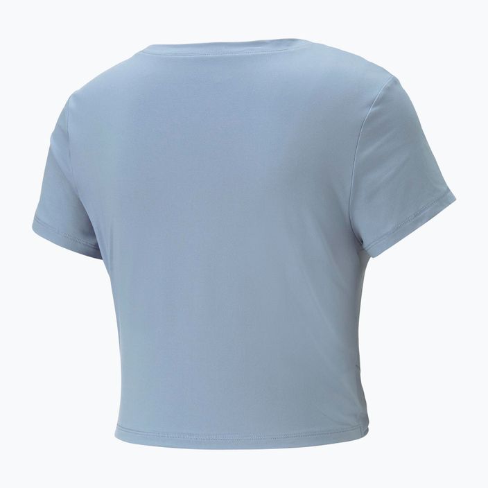 Dámské tričko na jógu PUMA Studio Yogini Lite Twist modré 523164 18 2