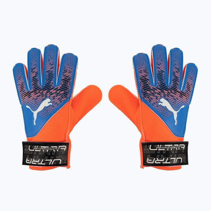 Brankářské rukavice PUMA Ultra Grip 4 RC ultra orange/blue glimmer