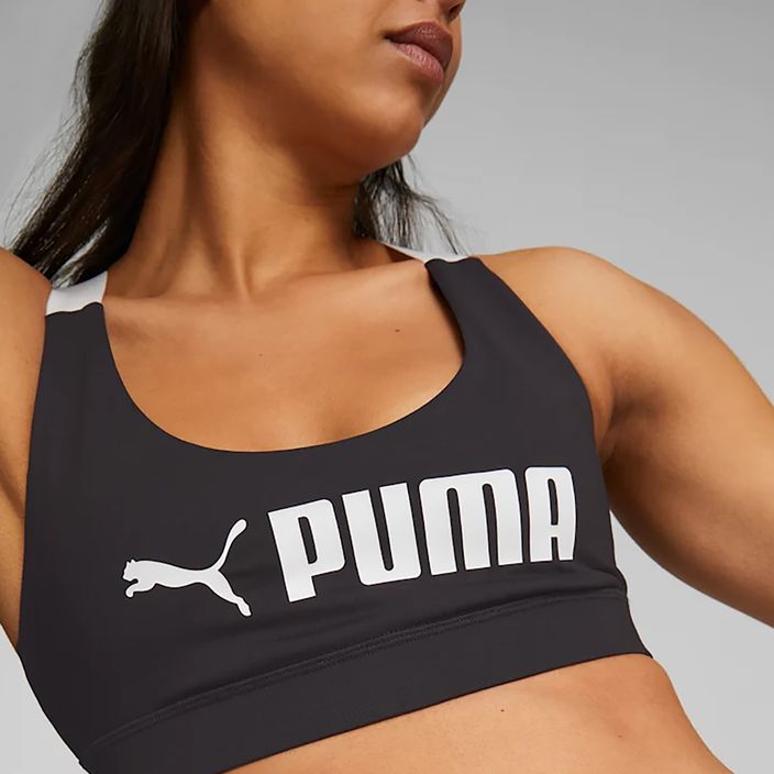 Fitness podprsenka PUMA Mid Impact Puma Fit puma černá 7