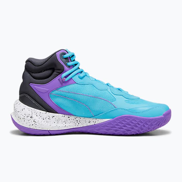 Pánské basketbalové boty PUMA Playmaker Pro Mid purple glimmer/bright aqua/strong gray/white 9