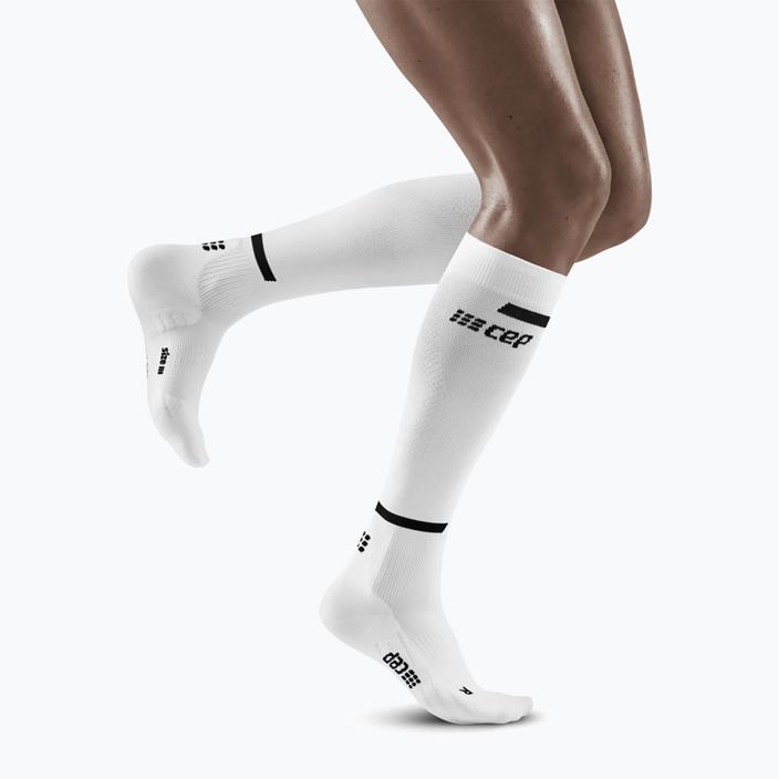 Dámské kompresní běžecké ponožky  CEP Tall 4.0 white 4