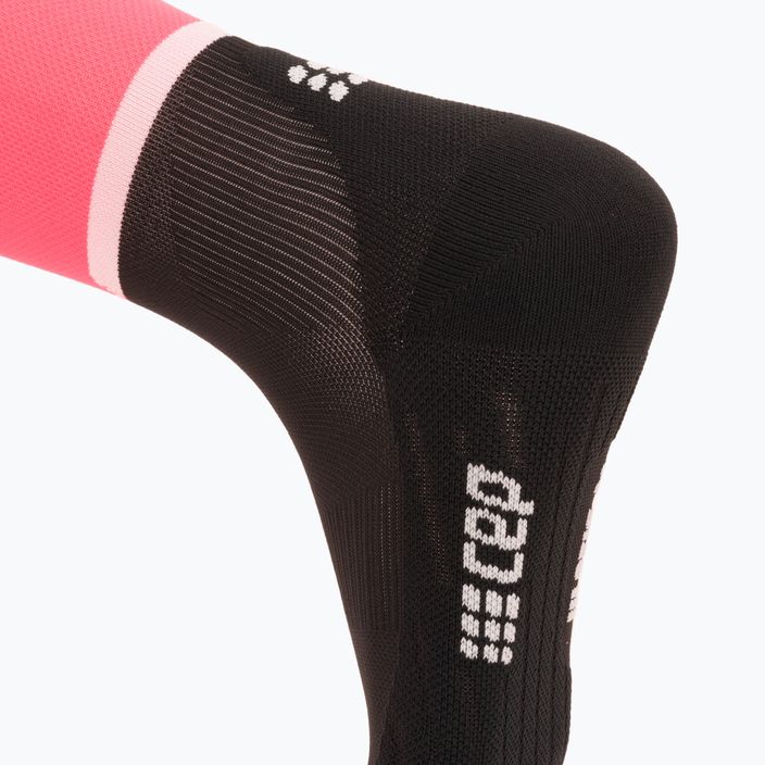 Dámské kompresní běžecké ponožky  CEP Tall 4.0 pink/black 4