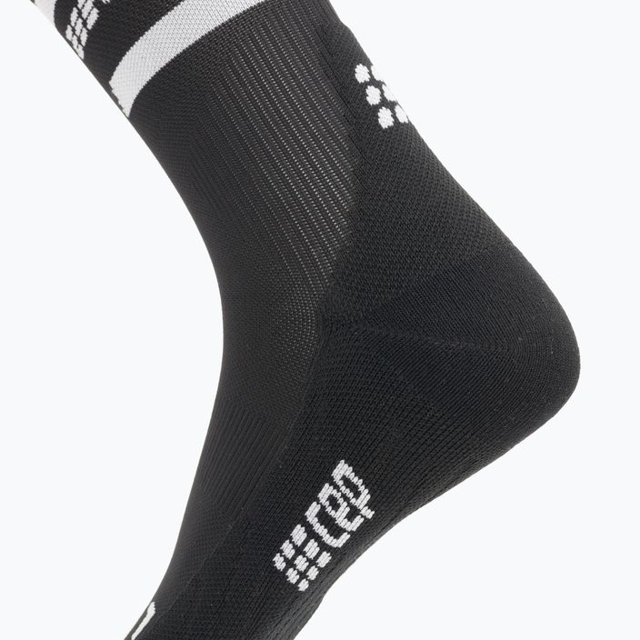Pánské kompresní běžecké ponožky   CEP 4.0 Mid Cut black 6