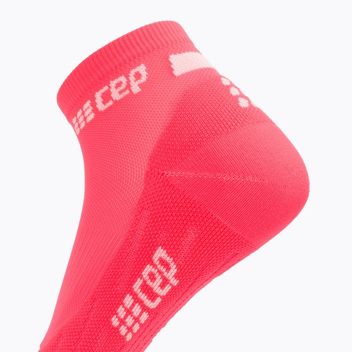 Dámské kompresní běžecké ponožky  CEP 4.0 Low Cut pink 6