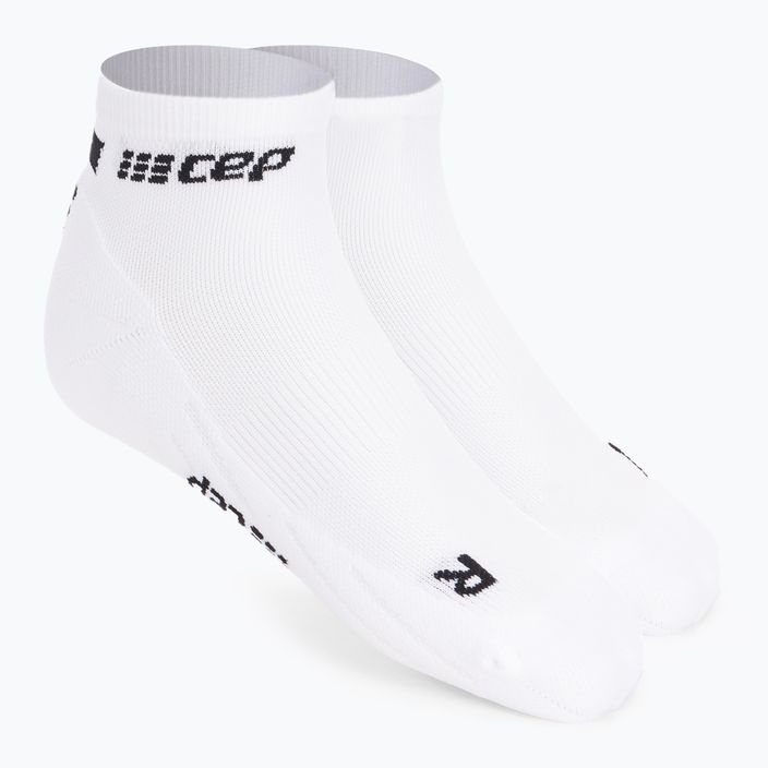 Pánské kompresní běžecké ponožky   CEP 4.0 Low Cut white