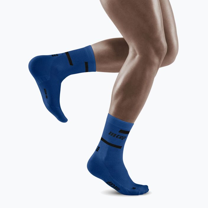 Pánské kompresní běžecké ponožky   CEP 4.0 Mid Cut blue 6