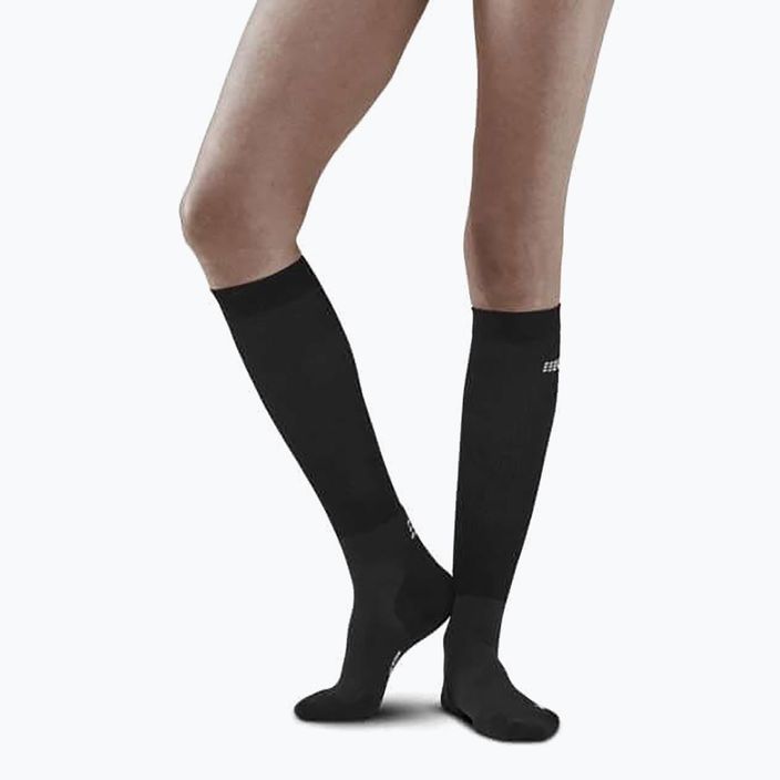 Dámské kompresní ponožky   CEP Infrared Recovery black/black 7