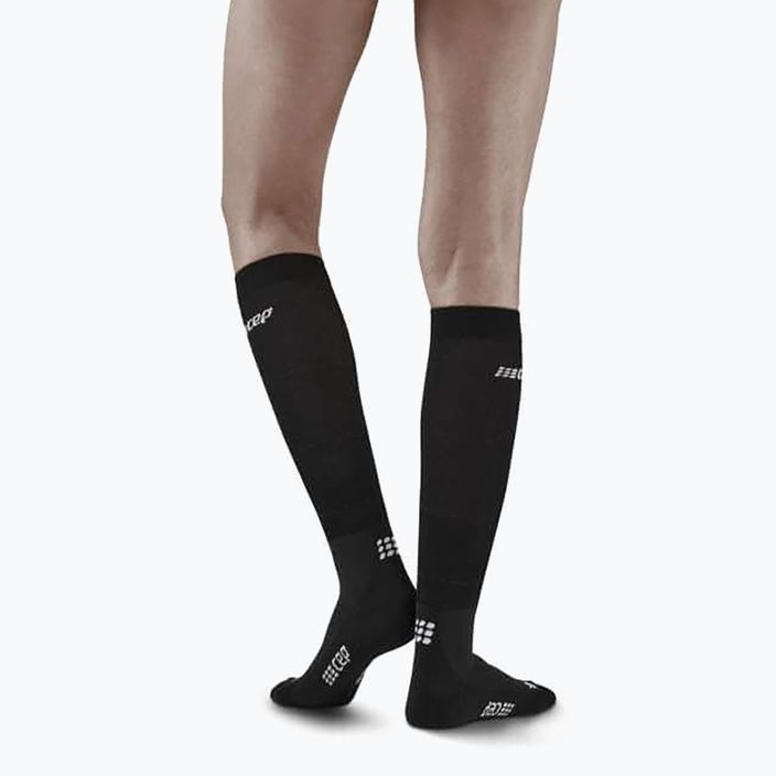 Dámské kompresní ponožky   CEP Infrared Recovery black/black 8