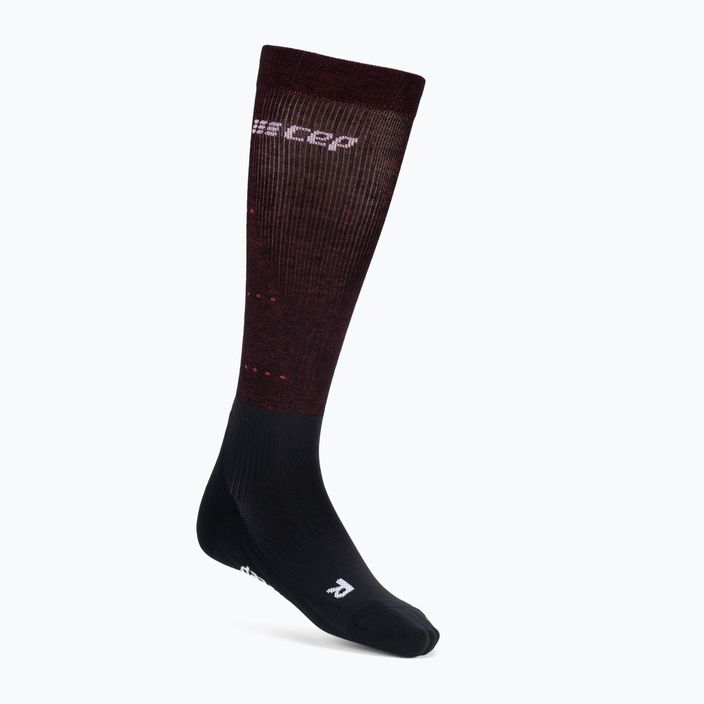 Dámské kompresní ponožky   CEP Infrared Recovery black/red 4
