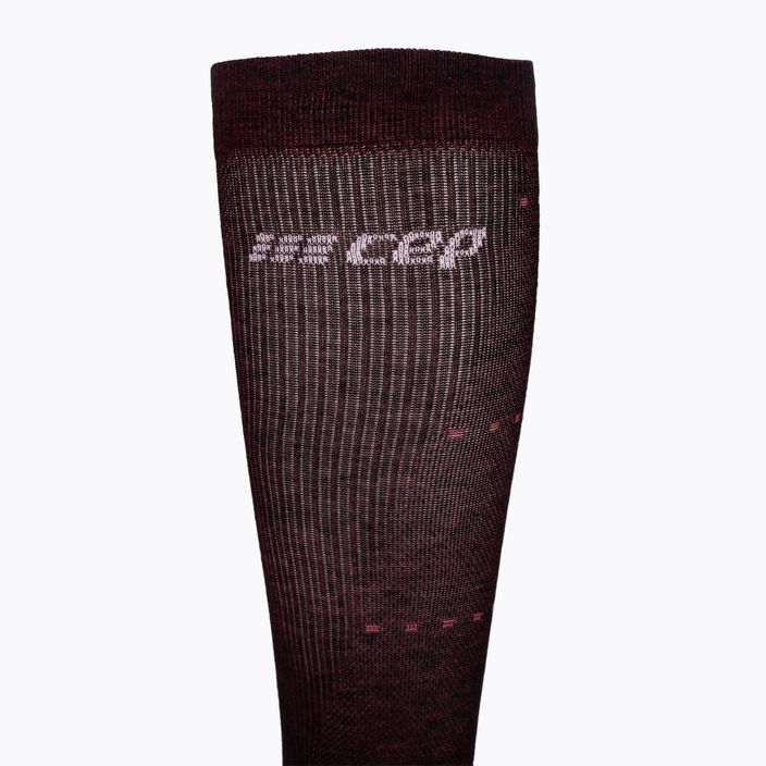 Dámské kompresní ponožky   CEP Infrared Recovery black/red 7