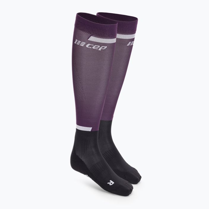 Dámské kompresní běžecké ponožky  CEP Tall 4.0 violet/black
