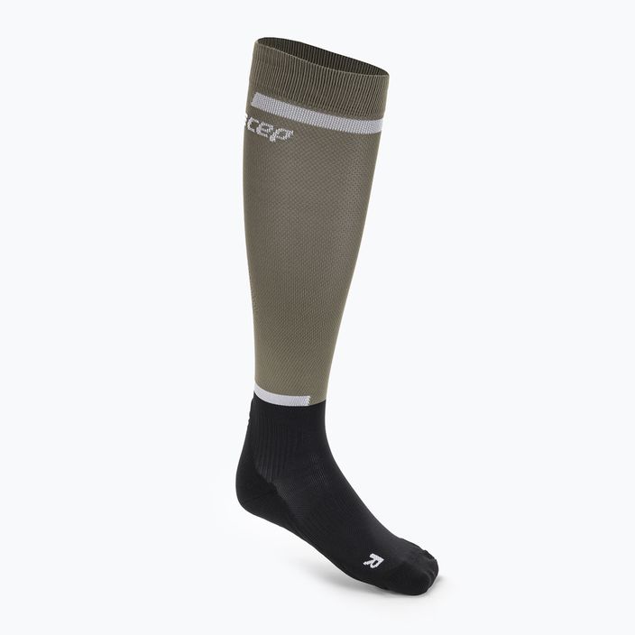 Pánské kompresní běžecké ponožky   CEP Tall 4.0 olive/black 2
