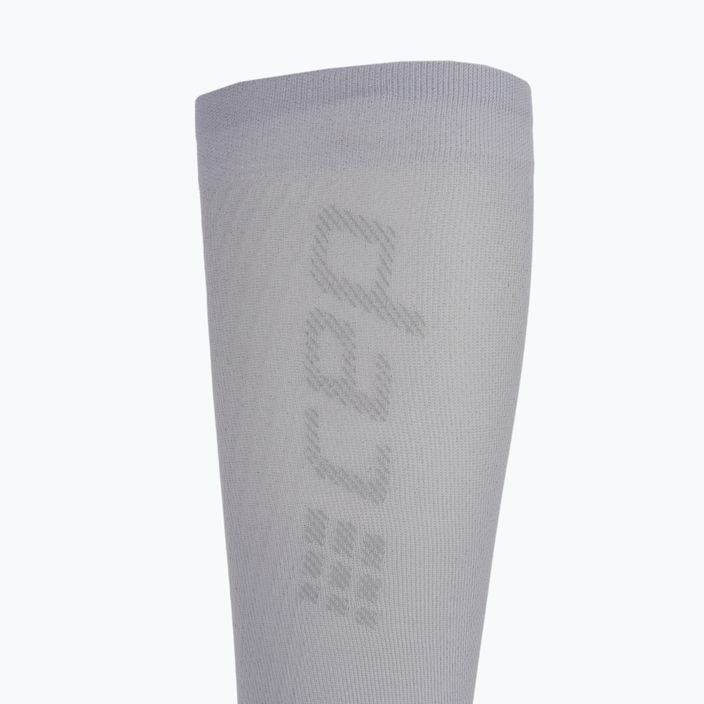 Pánské kompresní lýtkové návleky   CEP Ultralight carbon white 3