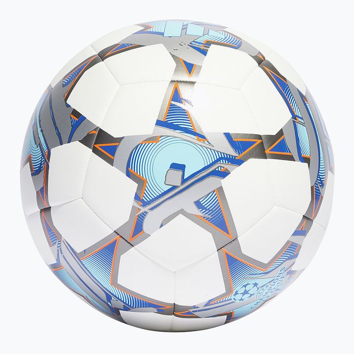 Fotbalový míč  adidas UCL Training 23/24 white/silver metallic/bright cyan/royal velikost 4 2