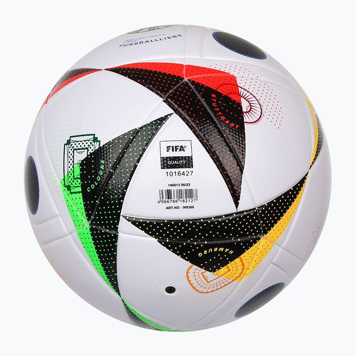 Fotbalový míč adidas Fussballliebe 2024 League Box white/black/glow blue velikost 5 3