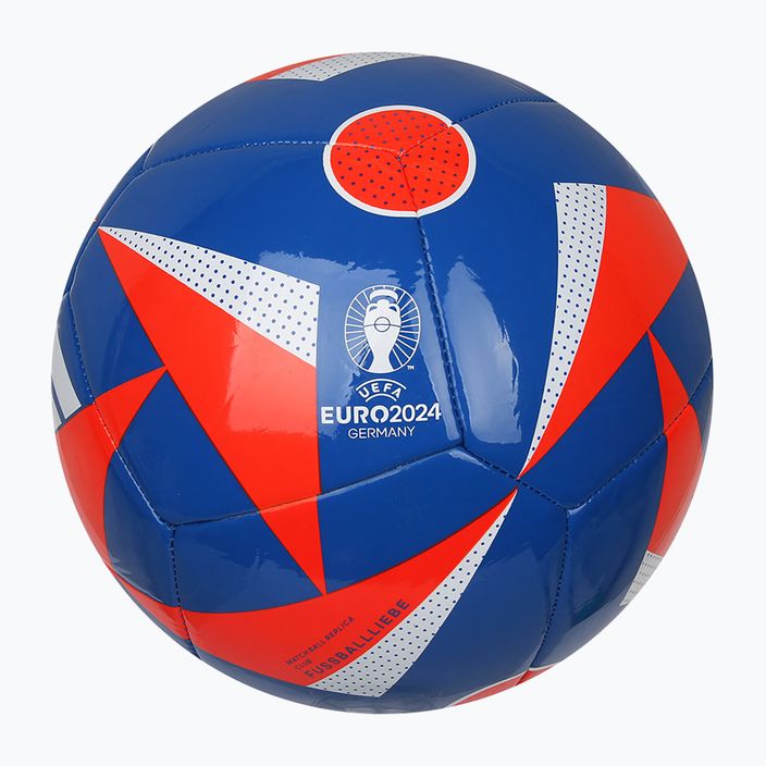 Fotbalový míč  adidas Fussballiebe Club glow blue/solar red/white velikost 4
