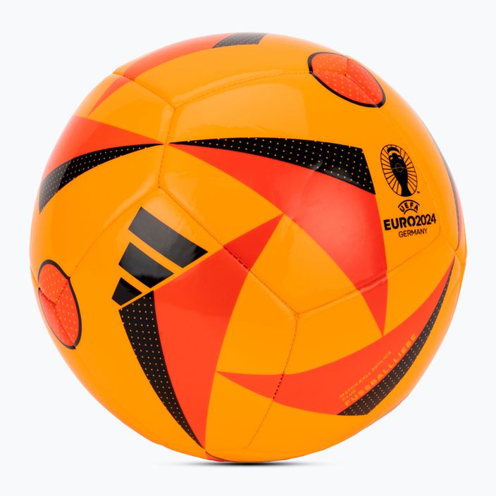 Fotbalový míč  adidas Fussballiebe Club Euro 2024 solar gold/solar red/black velikost  5 2