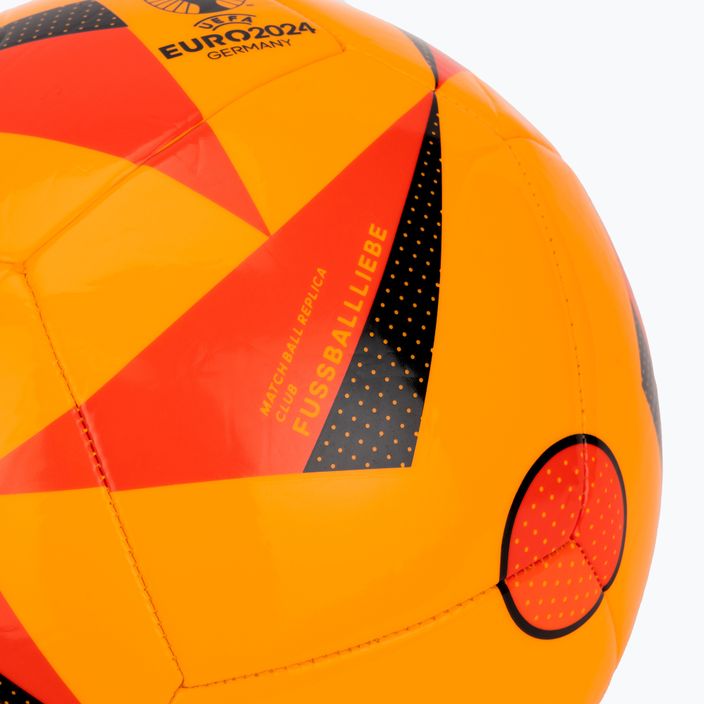 Fotbalový míč  adidas Fussballiebe Club Euro 2024 solar gold/solar red/black velikost  5 3