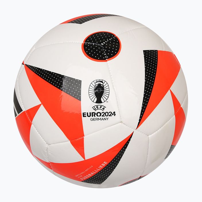 Fotbalový míč  adidas Fussballiebe Club white/solar red/black velikost 4