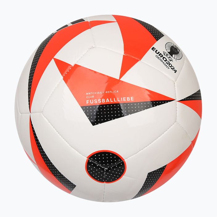 Fotbalový míč  adidas Fussballiebe Club white/solar red/black velikost 5 3