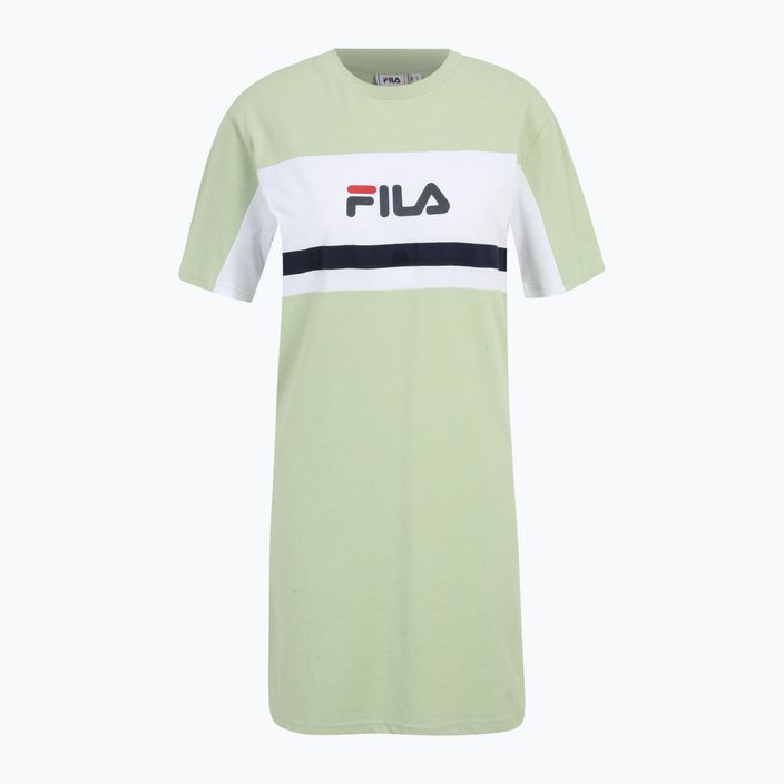 Dámské šaty FILA Lishui smoke green/bright white 5