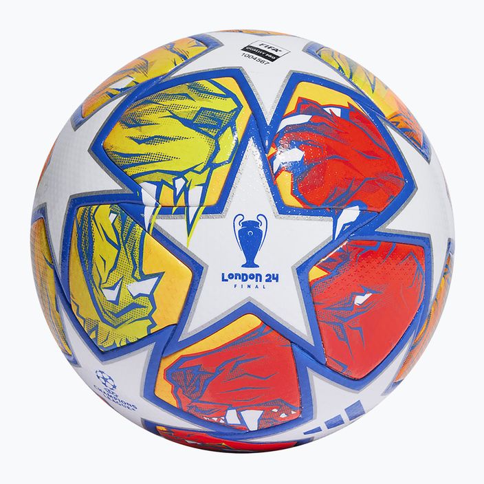 Fotbalový míč A didas UCL Pro 23/24 white/glow blue/flash orange fotbal velikost 5