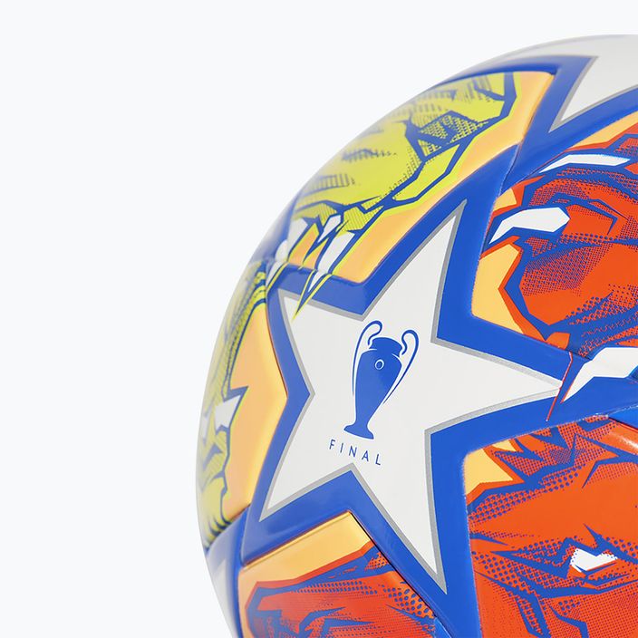 Fotbalový míč Adidas UCL League Junior 290 23/24 white/glow blue/flash orange fotbal velikost 4 2