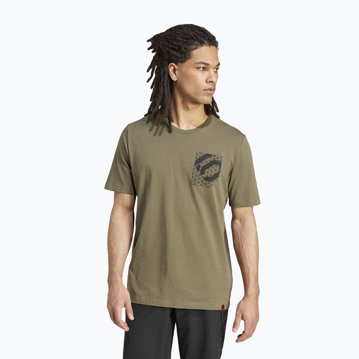 Pánské cyklistické tričko adidas FIVE TEN Brand Of The Brave Tee olive strata