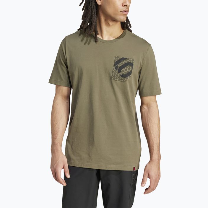 Pánské cyklistické tričko adidas FIVE TEN Brand Of The Brave Tee olive strata 4