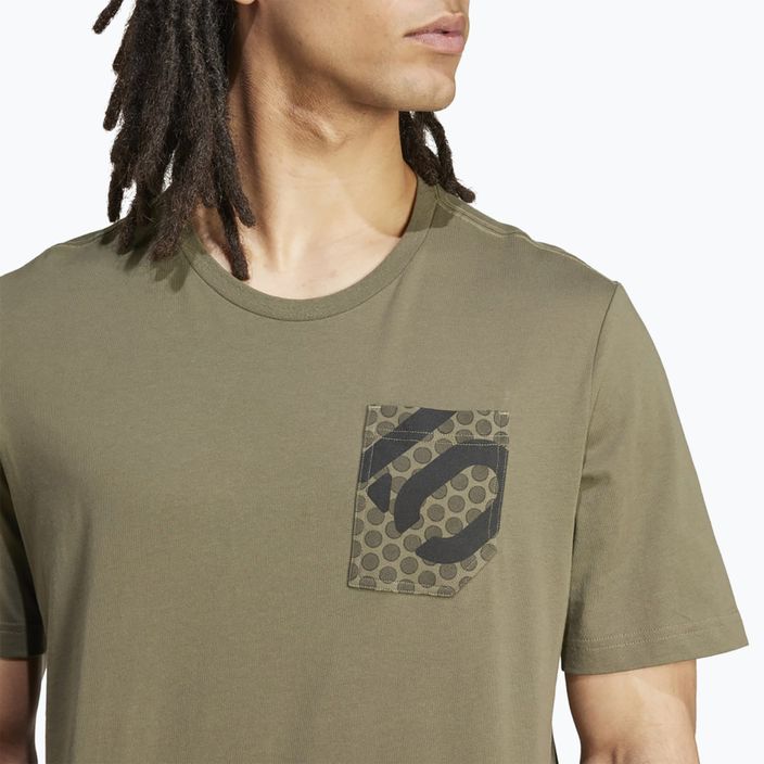 Pánské cyklistické tričko adidas FIVE TEN Brand Of The Brave Tee olive strata 5