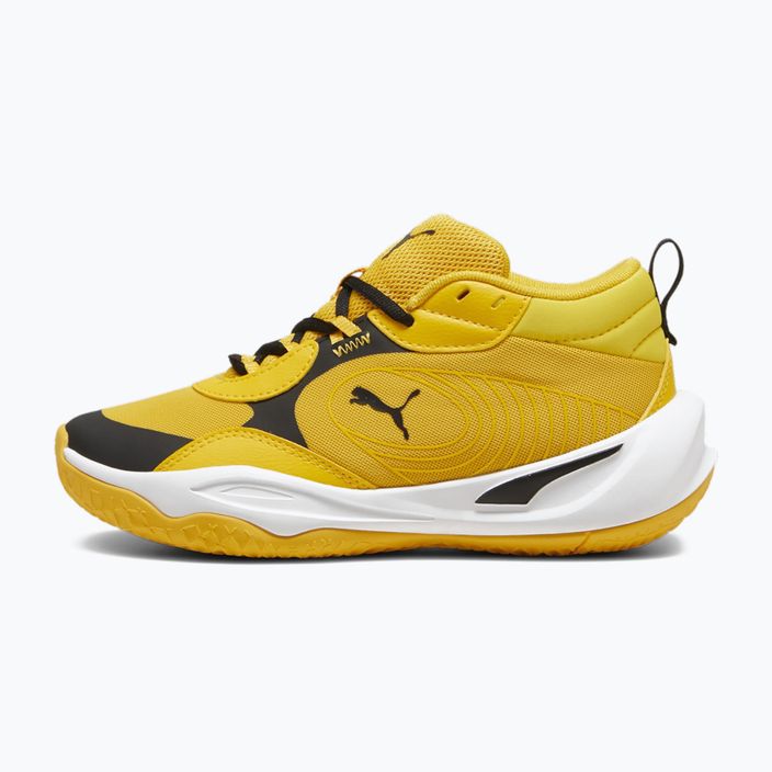 Dětské basketbalové boty PUMA Playmaker Pro JR  yellow sizzle/puma black 2