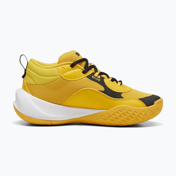 Dětské basketbalové boty PUMA Playmaker Pro JR  yellow sizzle/puma black 3