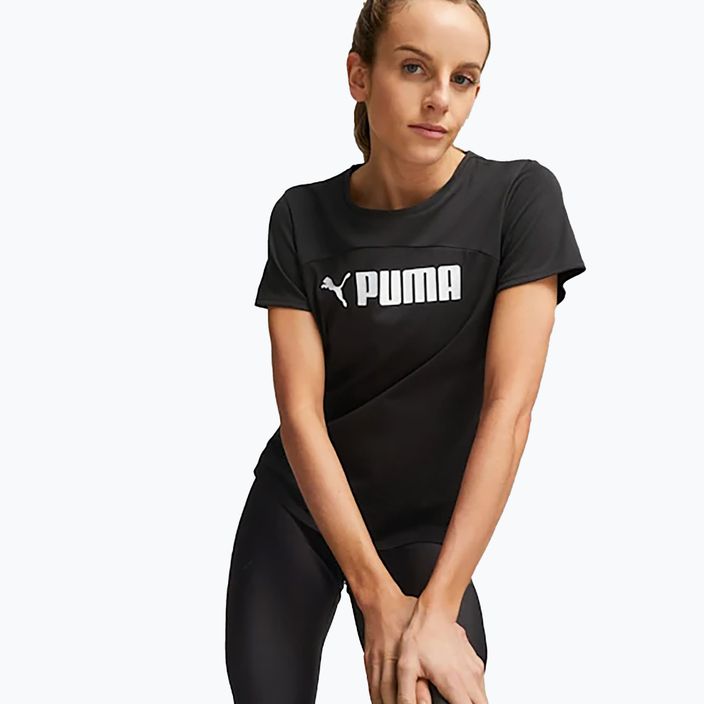 Dámské tréninkové tričko PUMA Fit Logo Ultrabreathe puma black/puma white 3