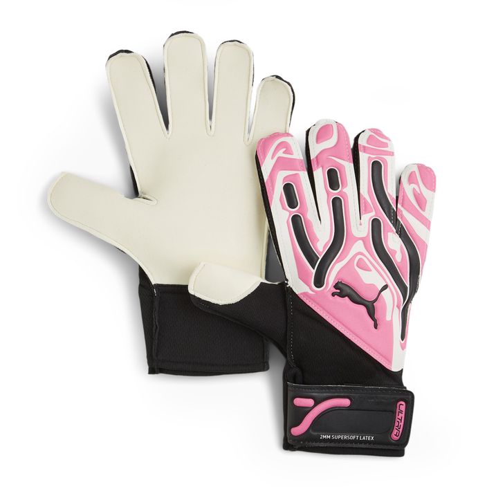 Brankářské rukavice PUMA Ultra Play RC jedovatě růžová/puma bílá/puma černá 2