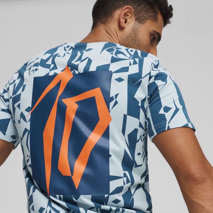 Pánský fotbalový dres PUMA Neymar Jr Creativity Logo ocean tropic/turquoise surf 4